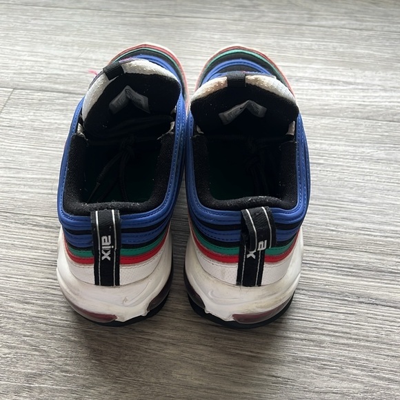 Nike Air Max 97 White Multicolored GS Size 6Y - Picture 3 of 8